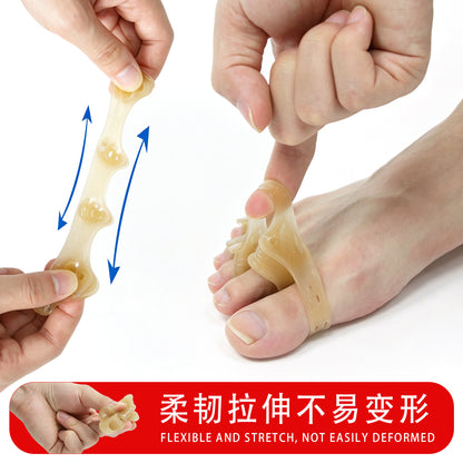 Five-toe separation silicone toe corrector for hallux valgus, big toe overlapping toe separator, yoga toe protector - image 3