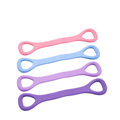 Resistance band for shoulder and back exercises, home-use stretching and flexibility trainer, yoga fitness figure-eight resistance band - image 5