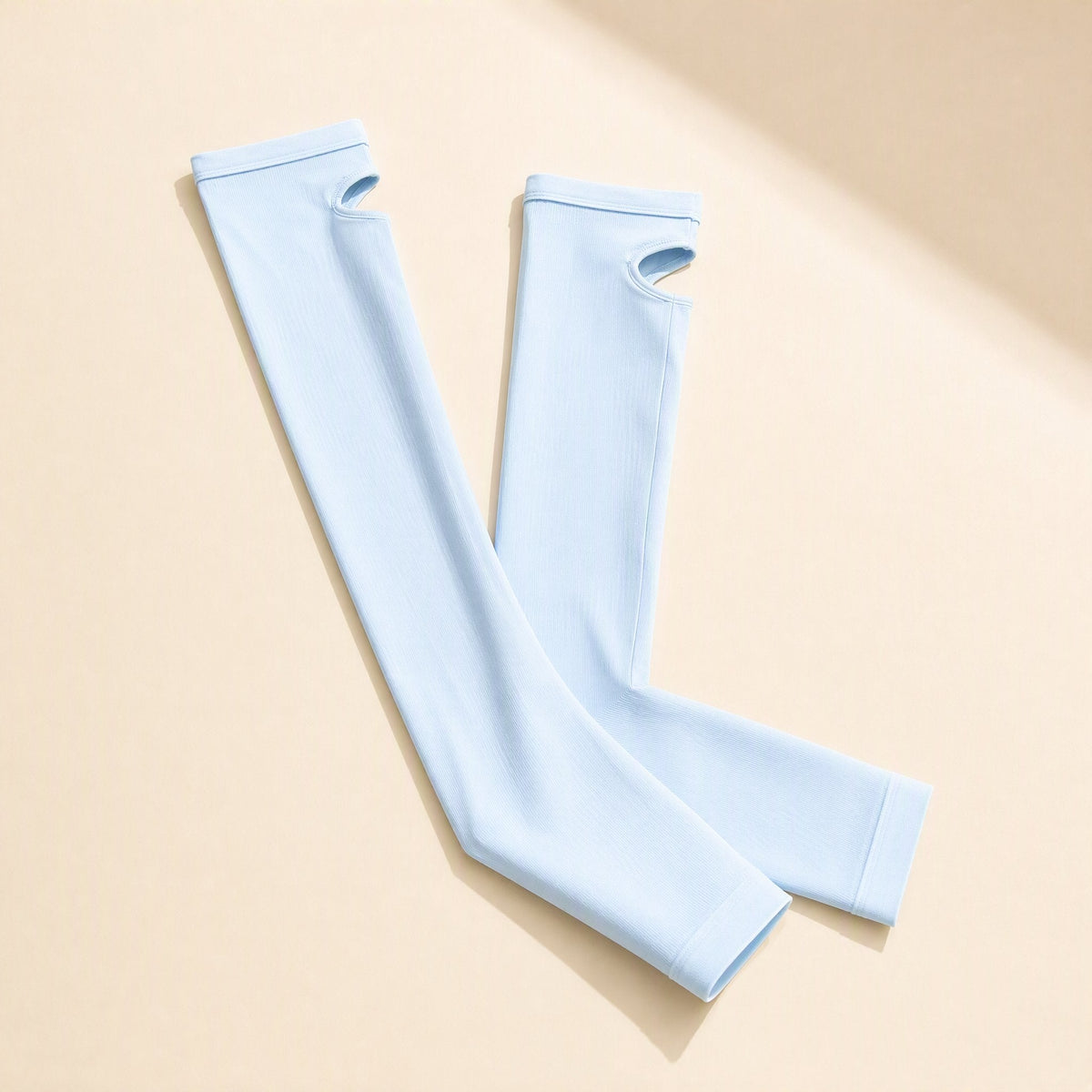 Solid-color seamless-knit sunscreen arm sleeves for outdoor cycling - view 4