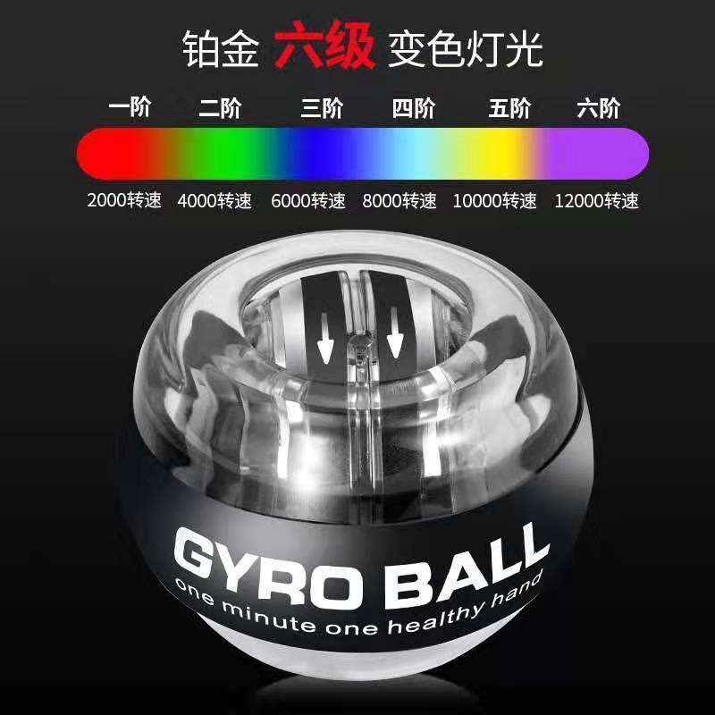 Seven-color changing wrist strength ball, stylish grip strength trainer, toy for middle school students, 100 kg Wannli luminous wrist strength ball factory - image 4