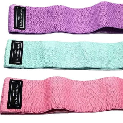 Multi-color fabric elastic band fitness resistance band for women, suitable for leg exercises, yoga, rehabilitation training, and butt shaping - image 4