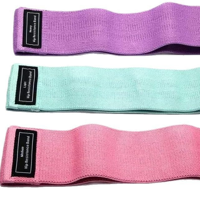 Multi-color fabric elastic band fitness resistance band for women, suitable for leg exercises, yoga, rehabilitation training, and butt shaping - image 5