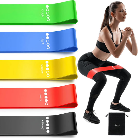 Cross-border resistance band yoga strap fitness exercise training hip resistance band leg squat dance elastic loop stretching strap - image 1