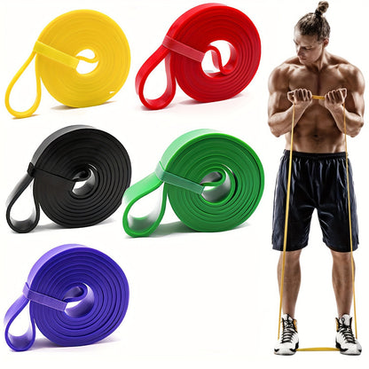 Cross-border resistance bands, yoga fitness elastic bands, TPE latex tension bands for strength training, customizable logo - image 4