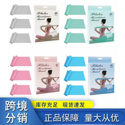 TPE yoga resistance bands, multi-resistance elastic bands, stretching resistance bands for home fitness training, direct from the manufacturer - image 1