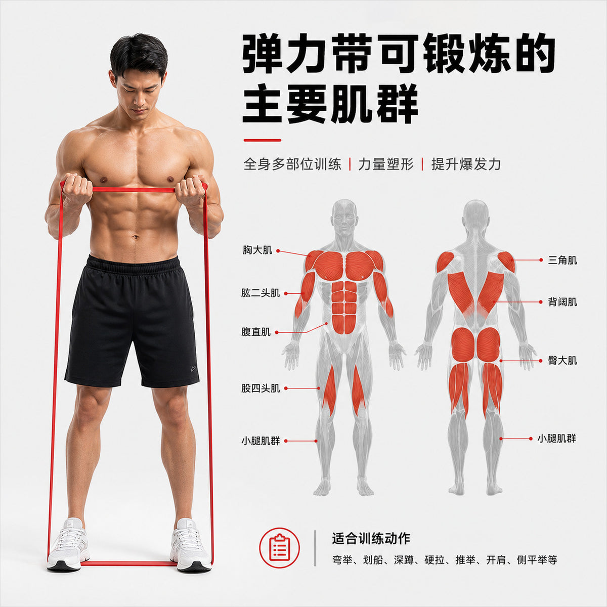 Fitness Elastic Band, Resistance Band, Yoga Resistance Band, Strength Training Resistance Band, Stretching Elastic Rope, Home Fitness - image 3