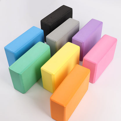 Yoga block high-density EVA leg press block yoga auxiliary exercise block hot-pressed non-slip solid color block - image 3