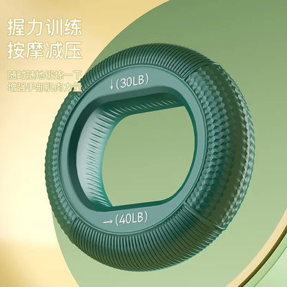 Dual-strength silicone grip ring strength trainer, finger strength rehabilitation training grip ball, home fitness exercise equipment - image 3
