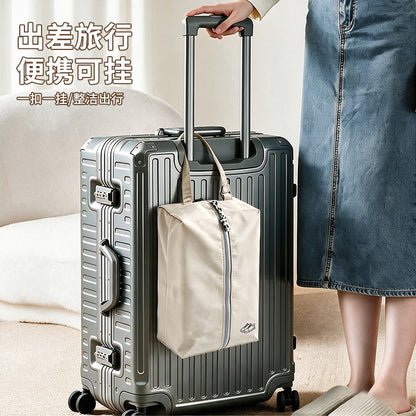 Travel waterproof shoe storage bag, portable storage bag for gym shoes, large-capacity luggage dustproof bag, shoe bag - image 2