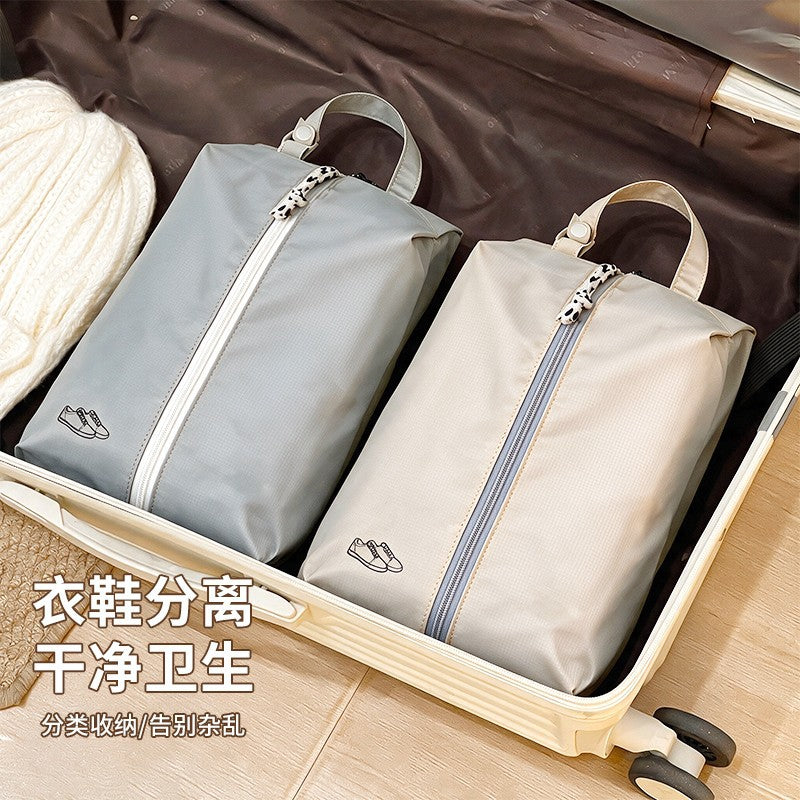 Travel waterproof shoe storage bag, portable storage bag for gym shoes, large-capacity luggage dustproof bag, shoe bag - image 3