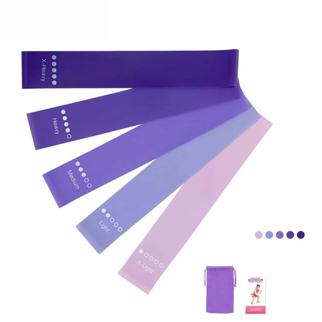 Yoga butt-lifting resistance band set, purple resistance band for butt shaping, resistance band, elastic band - image 4