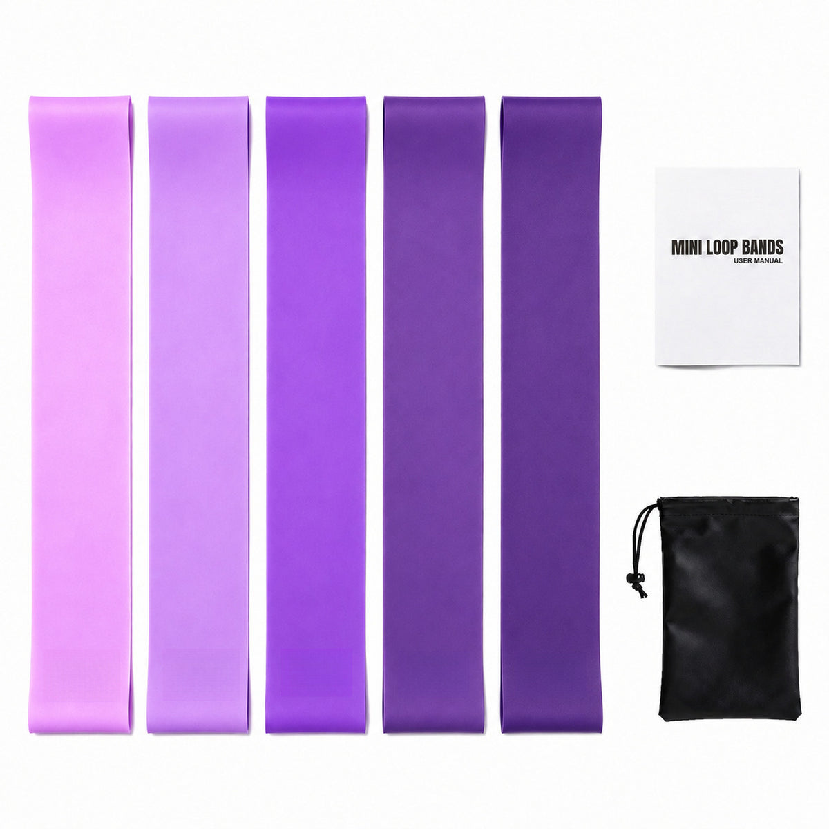 Yoga butt-lifting resistance band set, purple resistance band for butt shaping, resistance band, elastic band - image 5