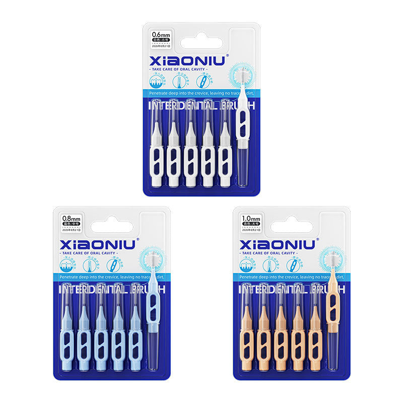 xiaoniu DuPont Type I Interdental Brush 6-Pack, Hollow Flat Design, Easy to Grip, Specialized for Orthodontic Care - image 5