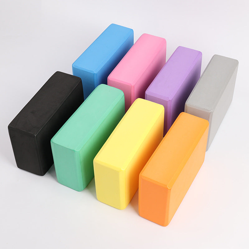 Yoga block high-density EVA leg press block yoga auxiliary exercise block hot-pressed non-slip solid color block - image 4