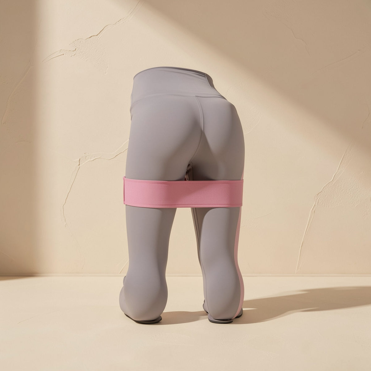 Latex and polyester-cotton resistance loop band for yoga, stretching, and resistance training - view 2