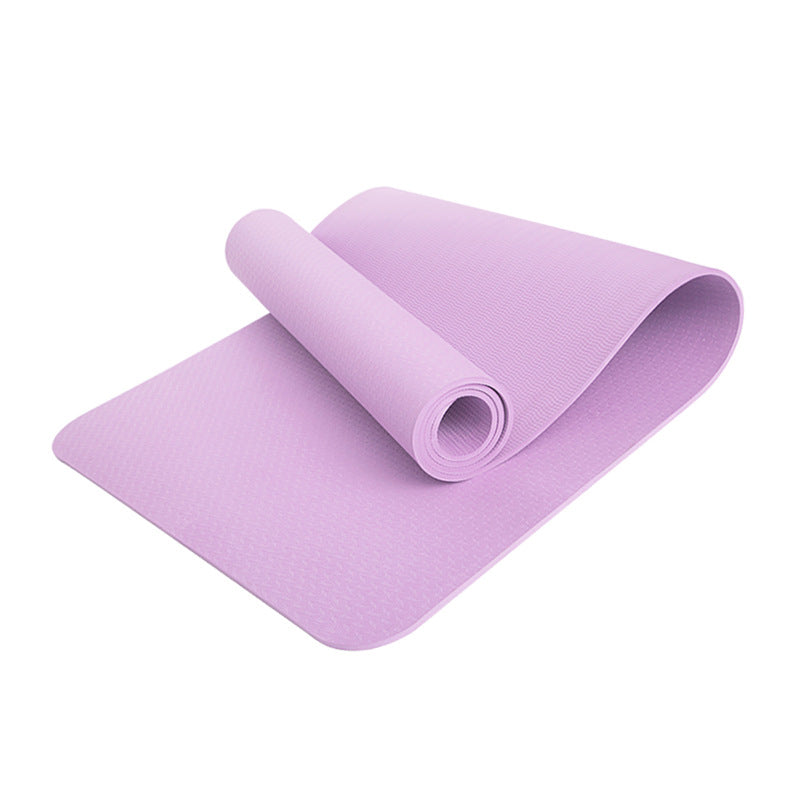TPE yoga mat, non-slip, thickened, soundproof, shock-absorbing, custom fitness mat, home exercise mat, can be printed with logo, wholesale - image 5