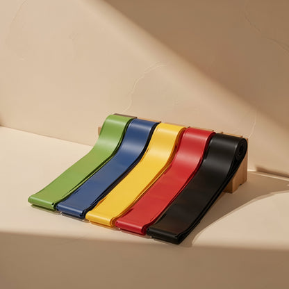 Five-piece TPE resistance band set with levels from X-Light to X-Heavy - view 5