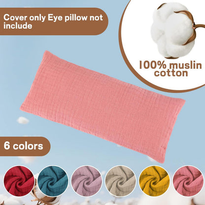 Cross-border pure cotton soft and comfortable detachable unscented yoga relaxation eye pillow cover, sleep meditation eye mask cover - image 2