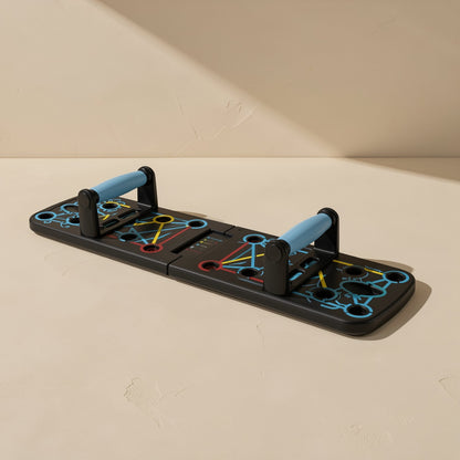 Foldable push-up board made from PP plastic for home fitness training