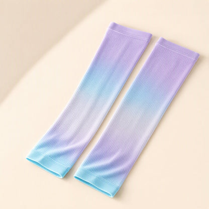 Gradient-pattern nylon outdoor arm sleeves - view 2