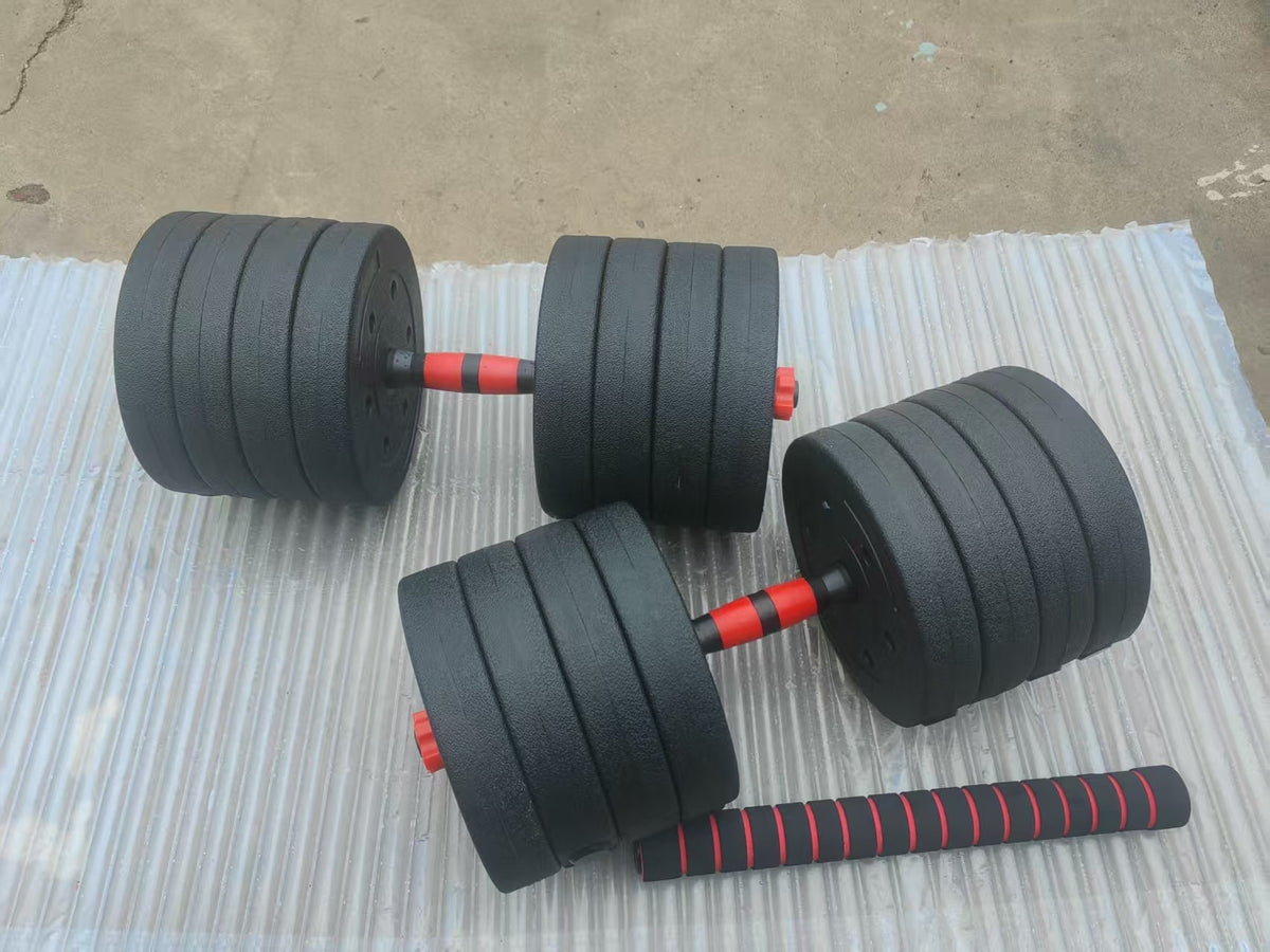 110 LB 2-in-1 Dumbbell & Barbell Set – Full-Body Workout Weights | Model DXYL02