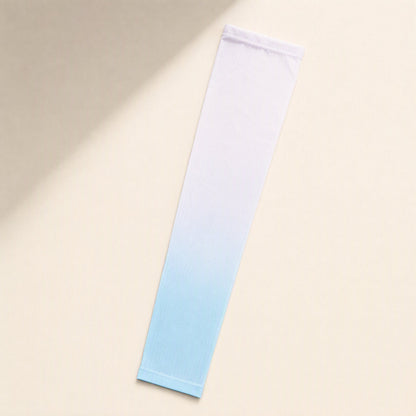 Nylon fingerless arm sleeves with thumb and straight styles - view 4
