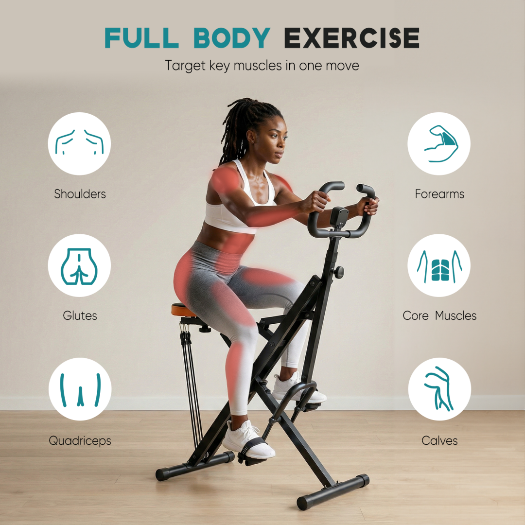 Compact Squat & Row Training Machine