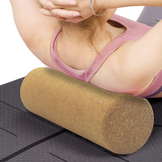 Cork Yoga Wand Cylindrical Massage Massager