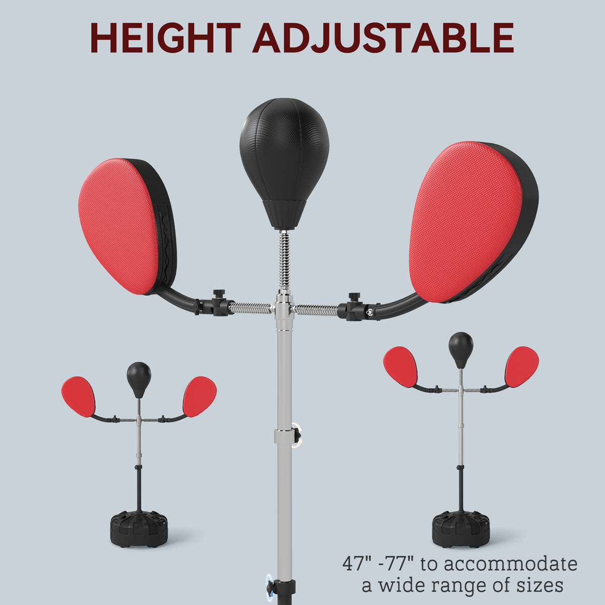 Boxing Bag with Stand Adjustable Height