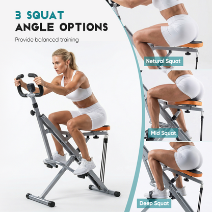 Compact Squat & Row Training Machine