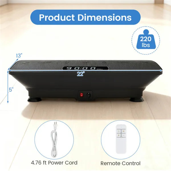 Black Full Body Vibration Plate Exercise