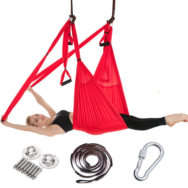 Full Set Of Aerial Yoga Hammock 6 Handles Without Elasticity