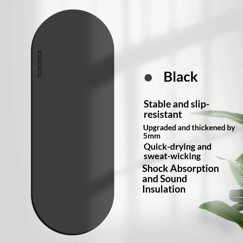 Non-Slip Yoga Mat with Sweat-Wicking Fabric