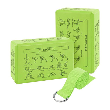 EVA Yoga Block And Stretch Band Set For Dance Training