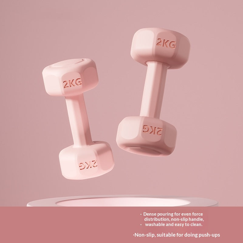 Rubber-coated Dumbbell Pair