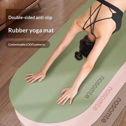 Non-Slip Yoga Mat with Sweat-Wicking Fabric