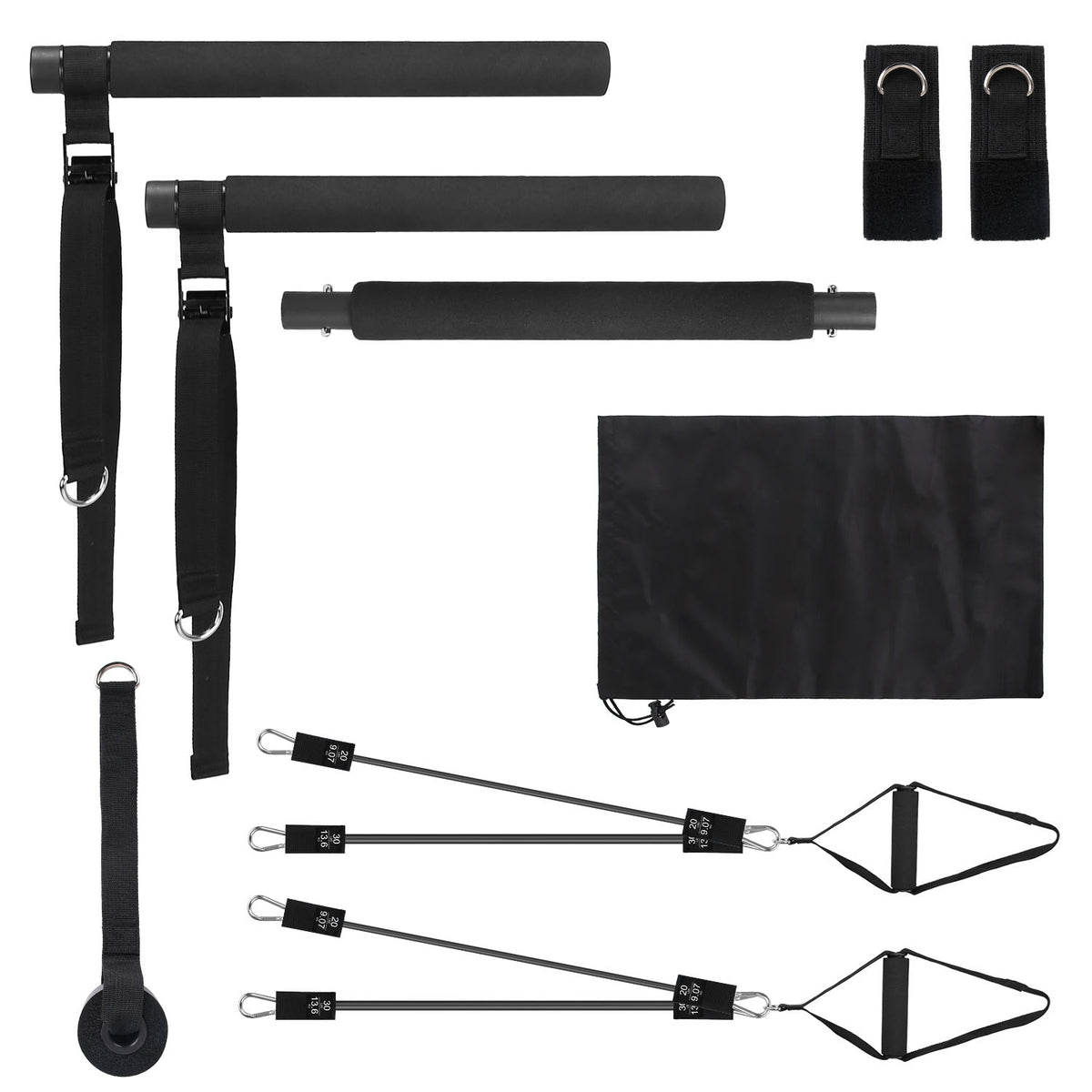 Pilates Bar with Resistance Bands Kit