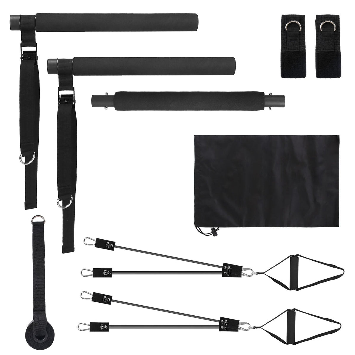 100LBS OR 180LBS Band Options - 1Pc Pilates Bar Kit Multifunctional Pilates…
