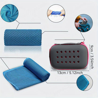 Cooling Sports Towel Quick-Dry, Sweat Absorbing, Ice Cold Fabric For Outdoor…