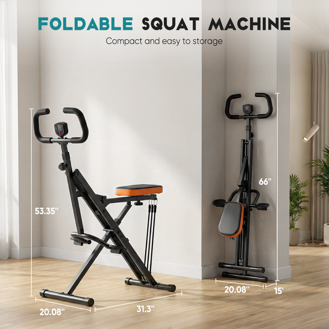 Compact Squat & Row Training Machine