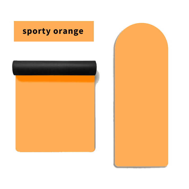 Solid-color Semi-circular PU Rubber Yoga Mat For Home Use
