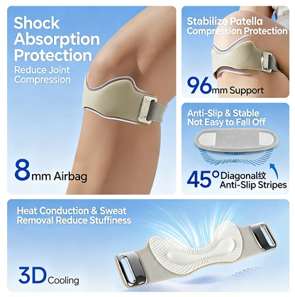 Silicone Patella Knee Strap with 3d