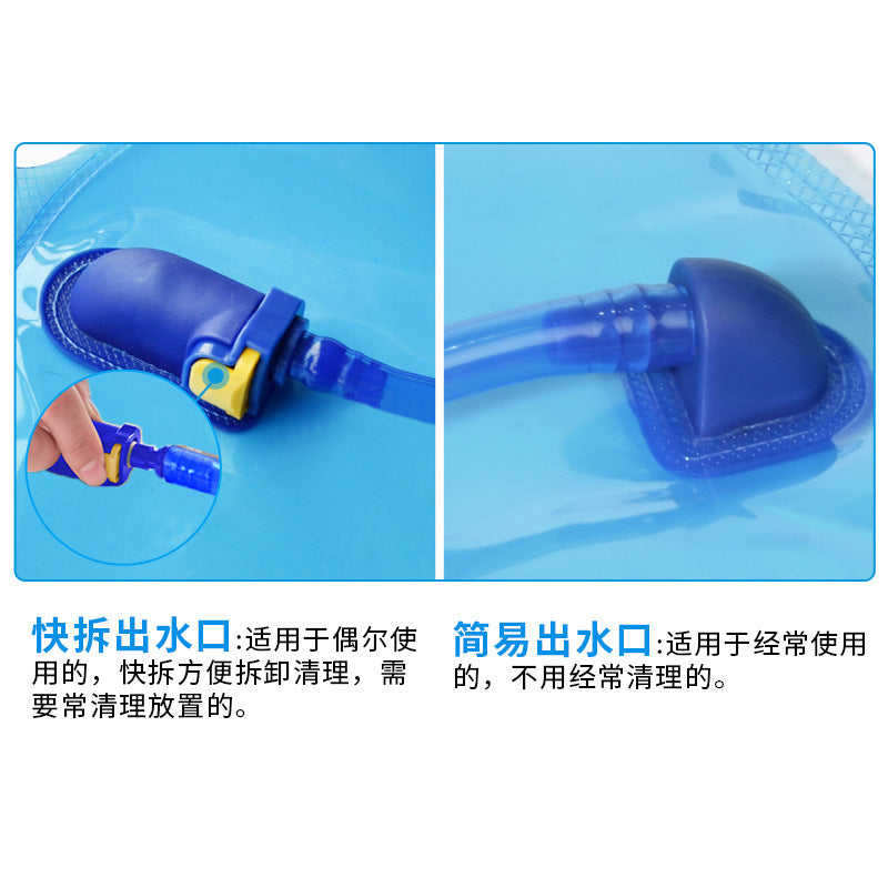 Cross-border explosion outdoor portable folding water bag mountaineering cycling water bag running fitness camping drinking water bag camping - image 2