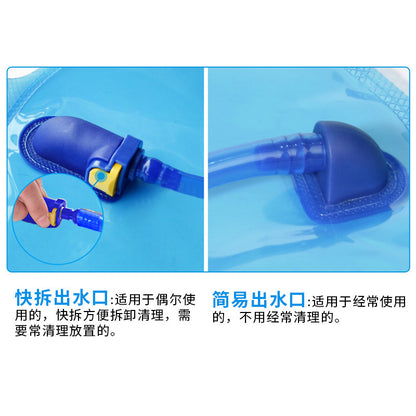 Cross-border explosion outdoor portable folding water bag mountaineering cycling water bag running fitness camping drinking water bag camping - image 2