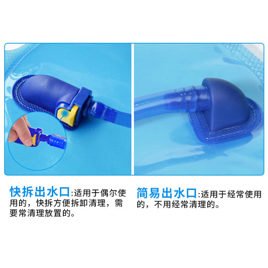 Cross-border explosion outdoor portable folding water bag mountaineering cycling water bag running fitness camping drinking water bag camping - image 2