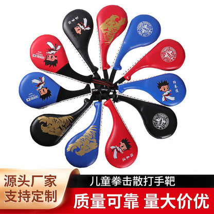 Taekwondo Kick Target Wholesale Children's Boxing Sanda Target Fitness Fighting Training Chicken Leg Target Double-Leaf Side Kicking Target - image 1