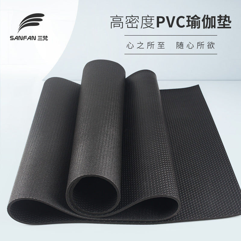 High density pvc yoga mat wholesale manufacturers non-slip yoga mat fitness mat home skipping rope floor mat durable frog - image 2