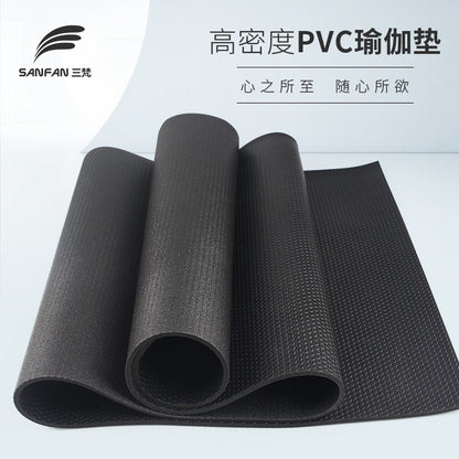 High density pvc yoga mat wholesale manufacturers non-slip yoga mat fitness mat home skipping rope floor mat durable frog - image 2