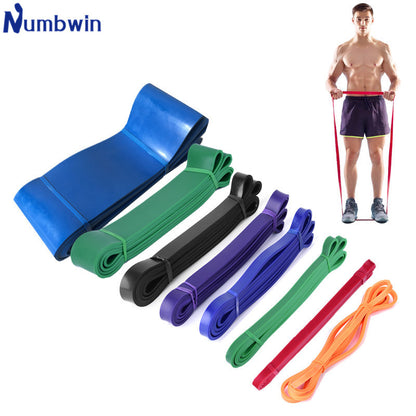 Latex Yoga stretch belt fitness tension ring men's training resistance belt strength training pull-up belt - image 1