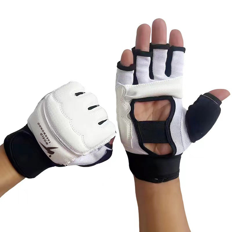 Boxing Gloves MMA Half Finger Gloves Men's Fitness Children's Sanda Fighting Women's Wrist Protection Taekwondo Gloves Foot Cover - image 1
